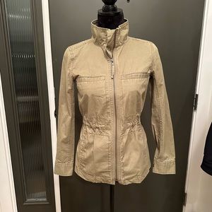 Womens J.Crew army green utility jacket size xxs